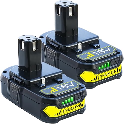 Batería de repuesto de 4.0Ah para batería Ryobi 18V ONE+ P102 P103 P104 P105 P107 18V batería de litio 2 paquetes