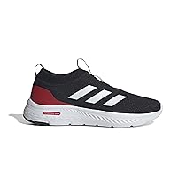adidas Uomo Cloudfoam Move Sock Shoes, Core Black, Cloud White, Better Scarlet, 46 2, 3 EU