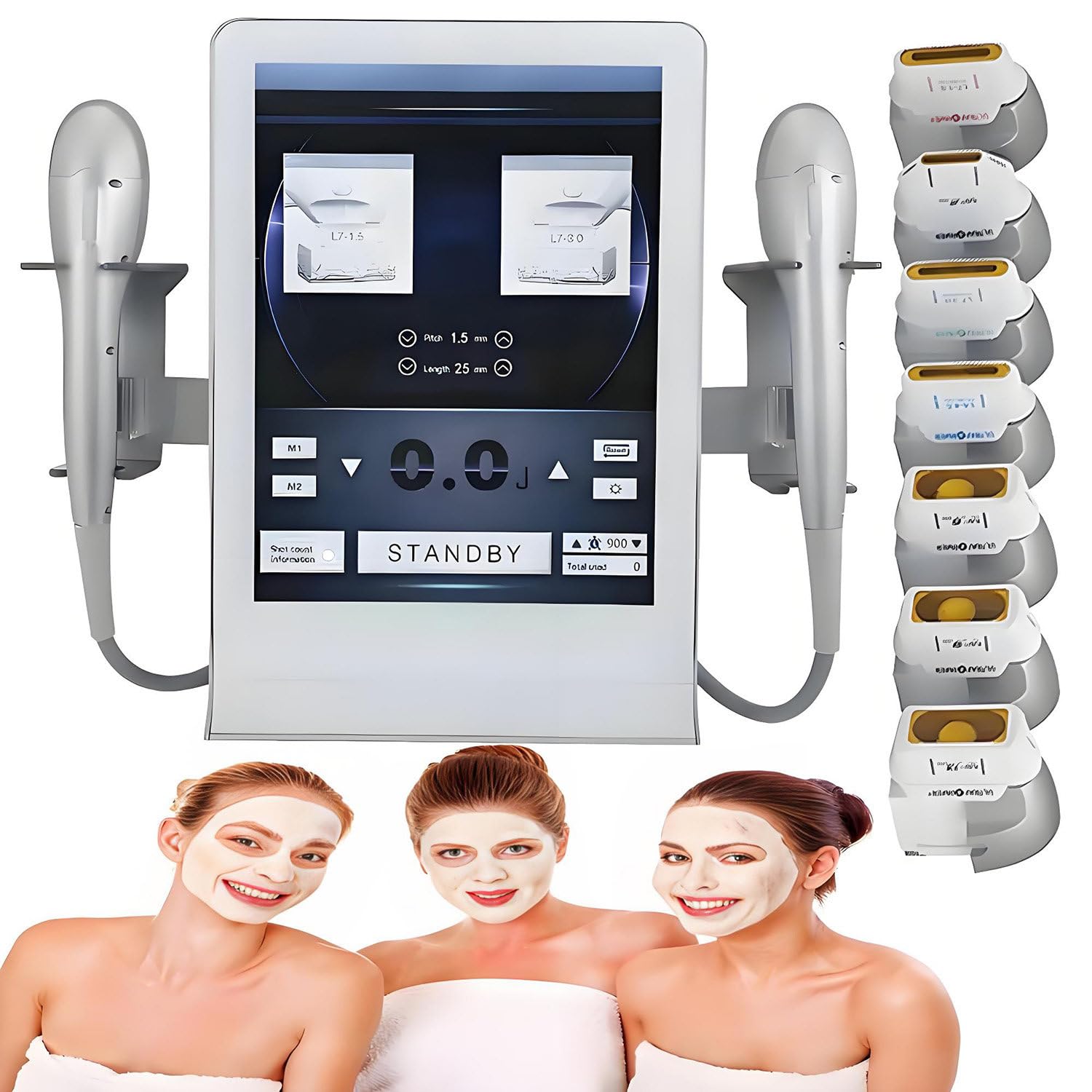 ToayNia Professional Beauty Machine for Face and Body,7D HIFU Face Lifting Device,Skin Rejuvenation Machine,Anti-Wrinkle Skin Tightening Beauty Instrument,Facial Massager