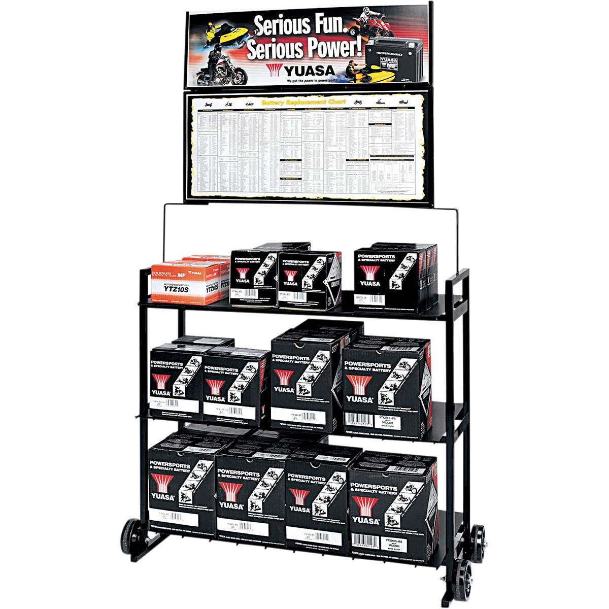YUASA DISPLAY YUASA BATT RACK - YUASARACK