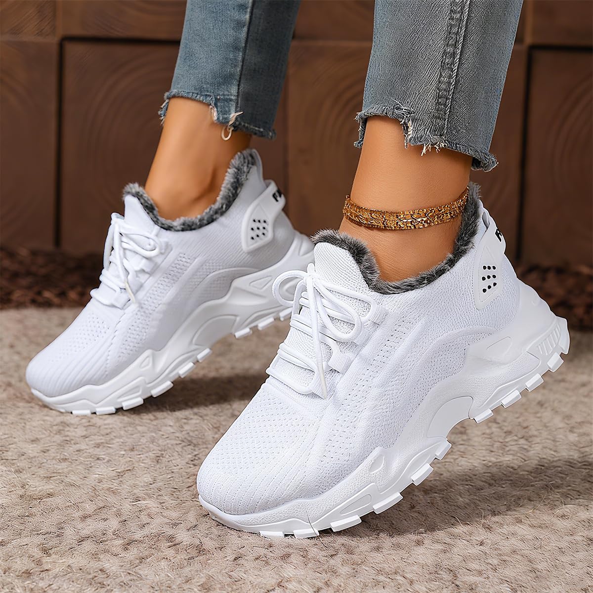 Chaussures chaudes, confortables et respirantes pour femme, et bottes de neige décontractées et respirantes pour l'intérieur et l'extérieur