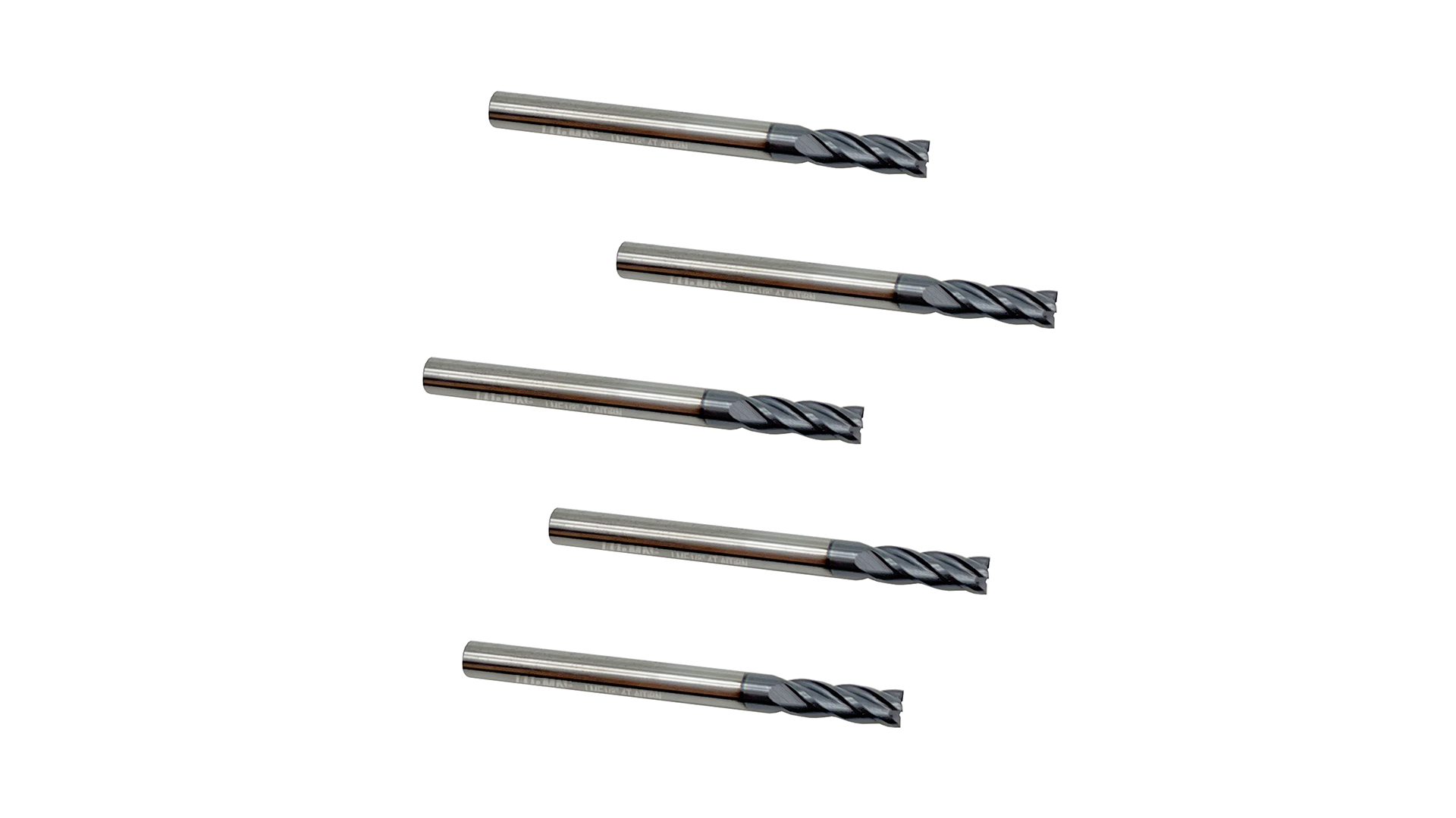 Image of LU&MN End Mills, Carbide Square Mill Bits Sets for Milling Alloy Steels, Hardened Steel, Metal & More, Ideal for DIYers and Professionals, 4T, 4 Flute (5, 1 /8 in)