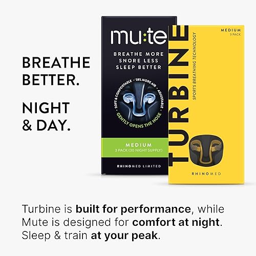 Miniatura 20 de Rhinomed Dilatador nasal de turbina para respiración atlética: mejora el flujo de aire durante el ejercicio