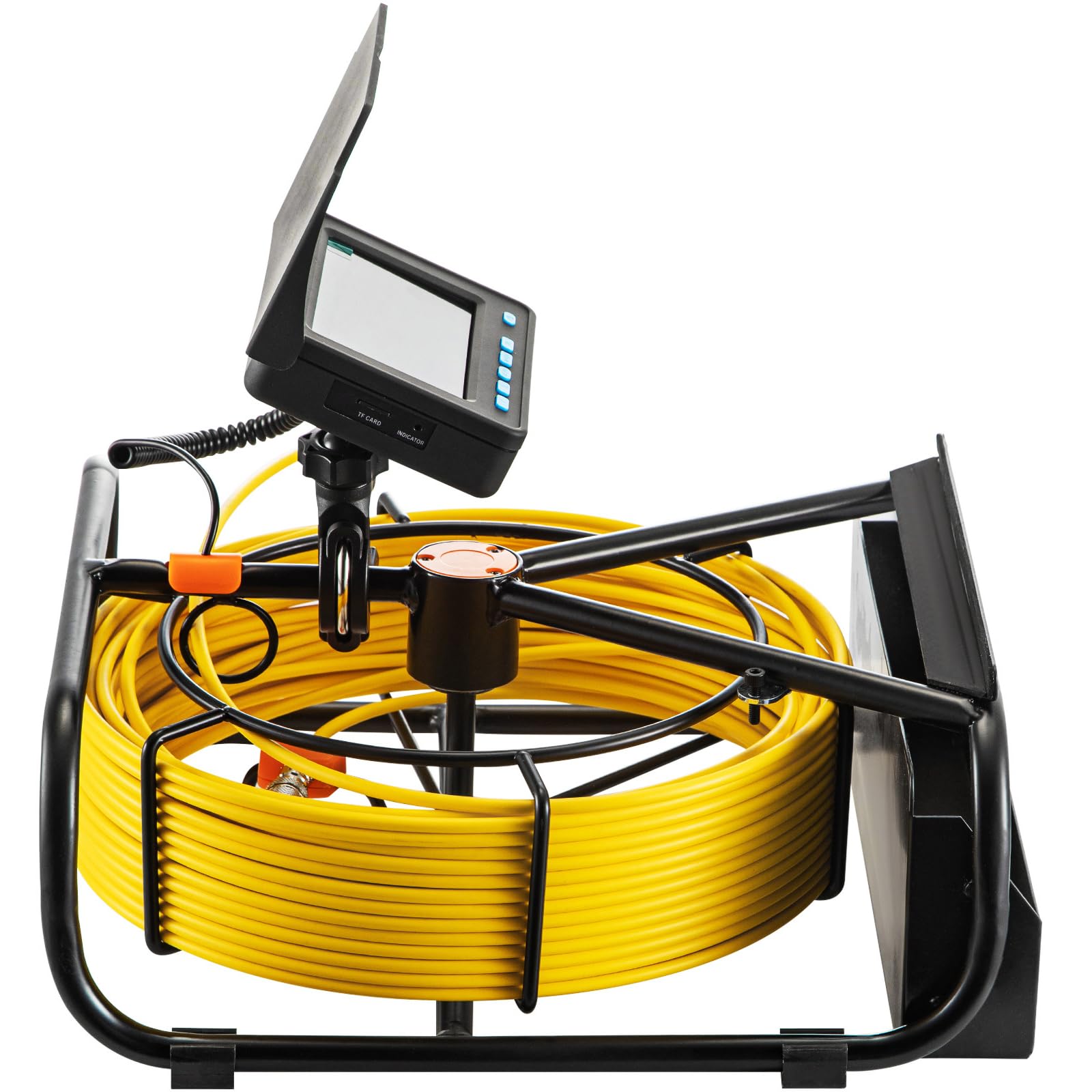 VEVOR Caméra Inspection Canalisation 50 m Endoscope Drain avec Écran 4,3'' avec Lumière 6 LED Réglables, Carte SD 16 Go, Zoom 3X, Vidéo, Étanche IP68, pour Conduit, Égout, Plomberie, Tuyaux, Maison