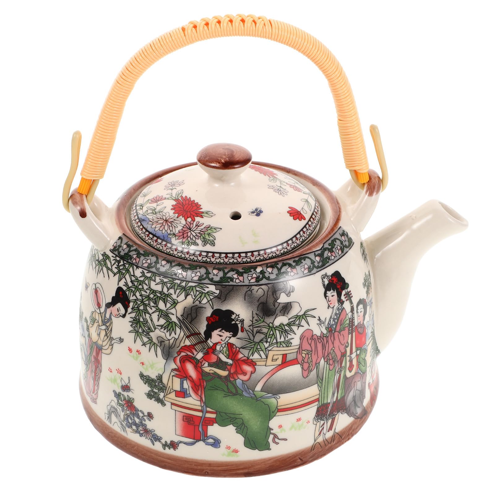 Théière en céramique vintage 900ml élégante pièce décorative maison