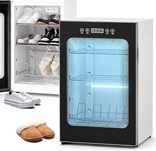400 W Electric Shoe Drying Cabinet for 6-8 Pairs, Steel Shoe Boot Dryer | Dual Turbo Hot Air, 360° Airflow, Controlled 60°C±5°C Warm Drying, Multiple Smart Modes, Professional Shoe Care Equipment