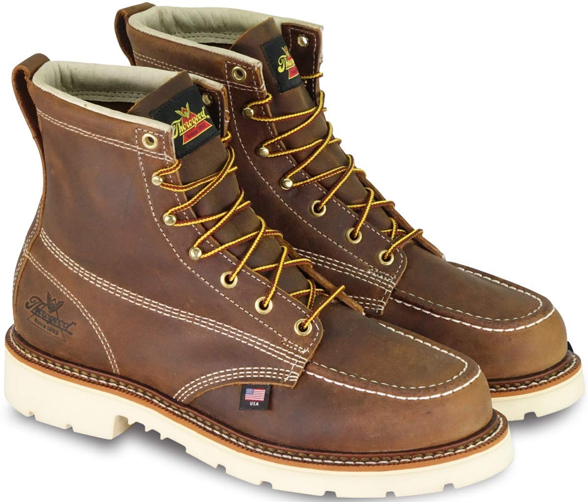 Buy American Heritage 6” Steel Toe Boots For Men Breathable Moc Toe