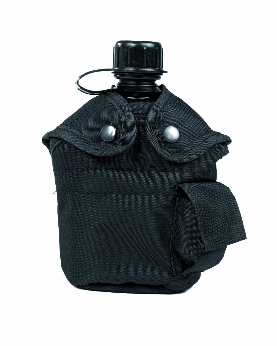 Mil-Tec Us Canteen with Cup and Sleeve, black