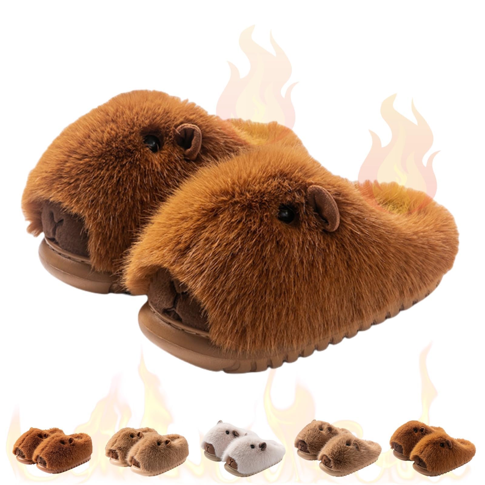 Capybara Slippers for Women Men/Pantuflas De Capibara
