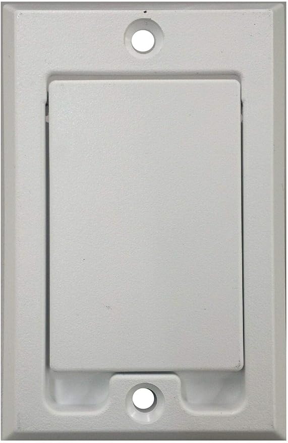 lyreharp Central Vacuum Door Inlet Wall Plate White Compatible with Nutone Beam