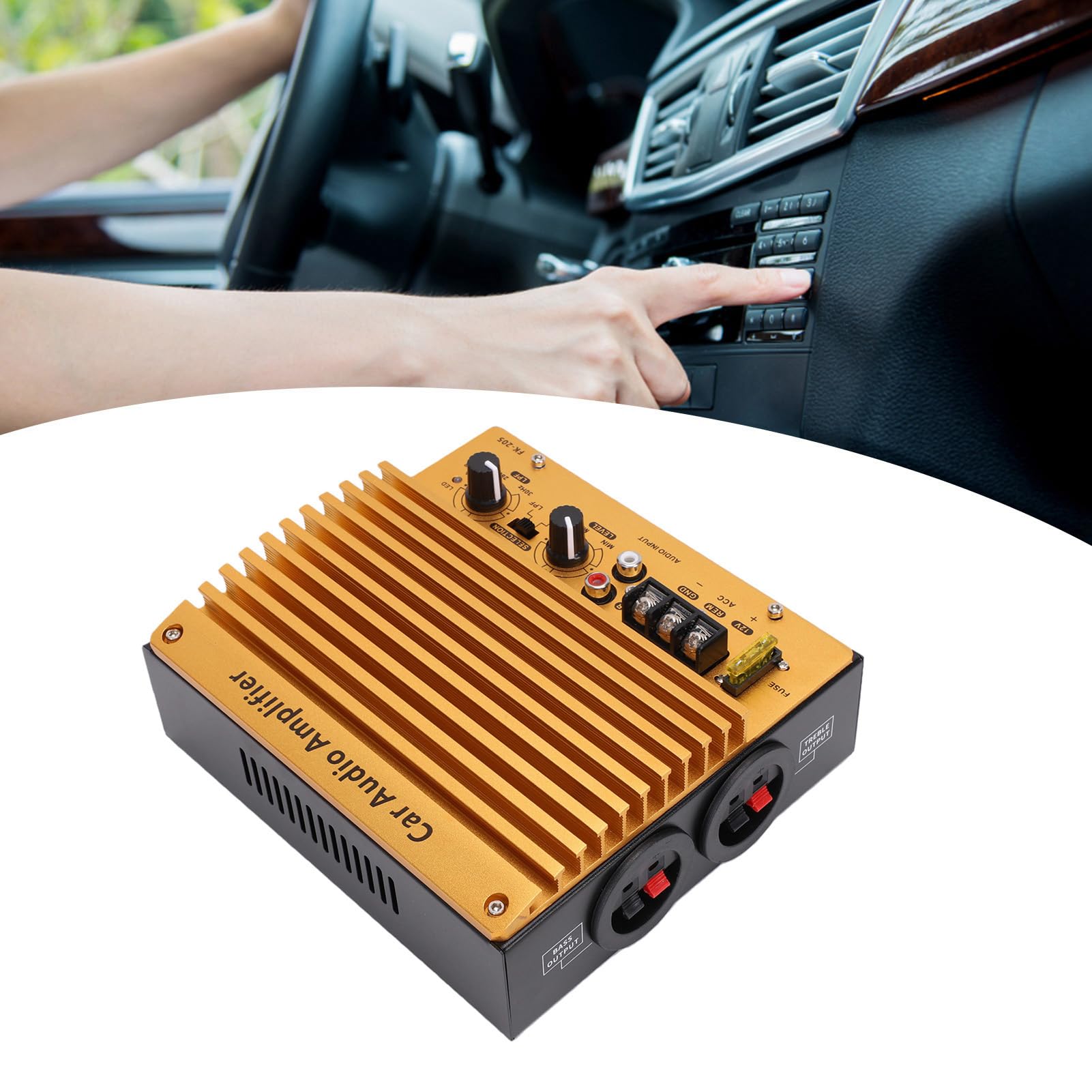Fabater Amplificador de Audio para Coche, 600 W