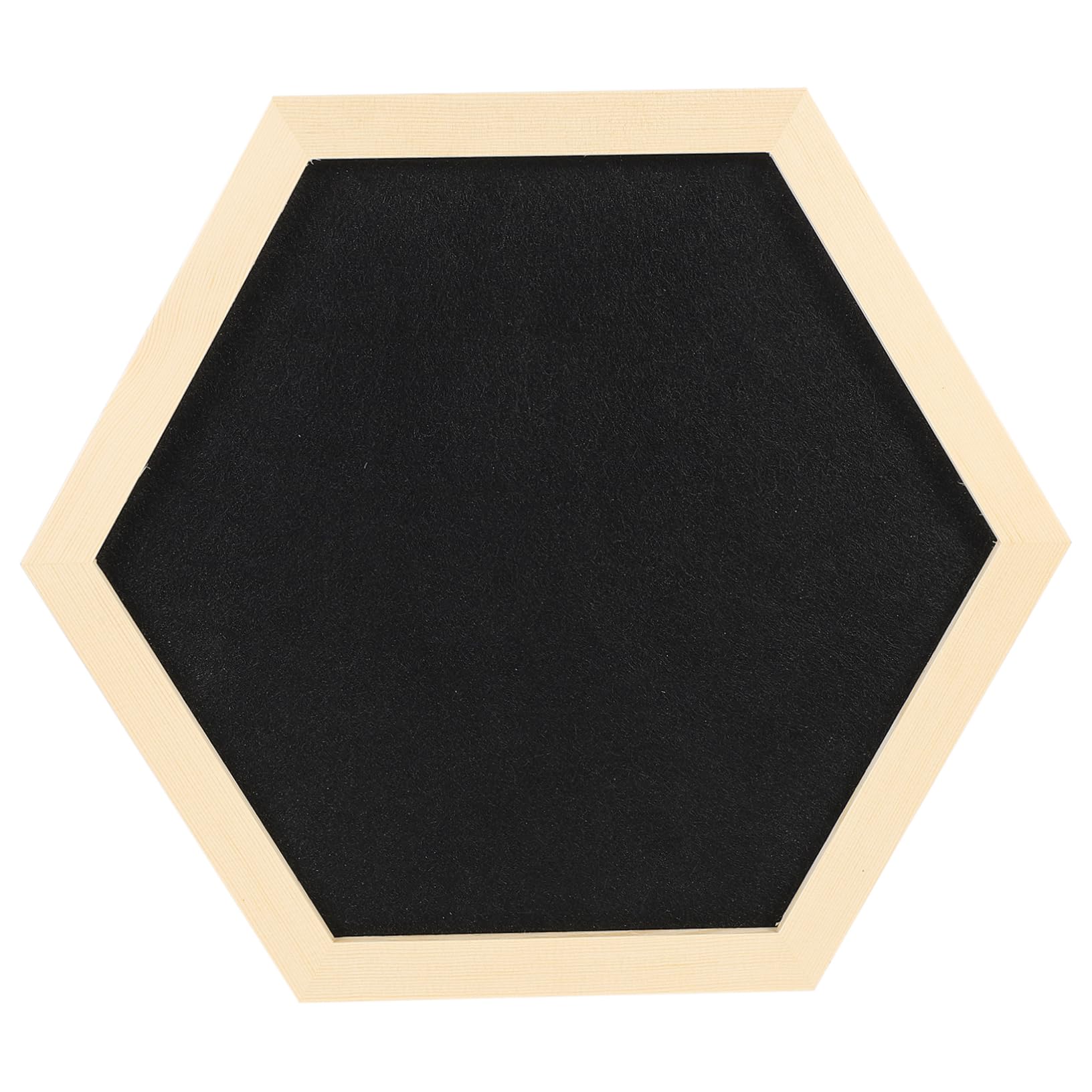 GANAZONO 1pc Hexagon Shaped Photo Display Board with Frame Notice Board for Home Decor Easy to Install Creative Geometric Wall Decoration