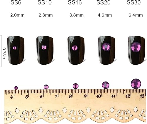 Miniatura 5 de FYGEM 1500 unidades de diamantes de imitación de hierro de fijación en caliente, fabricación de joyas con bolígrafo de recolección (AB rojo, SS20)