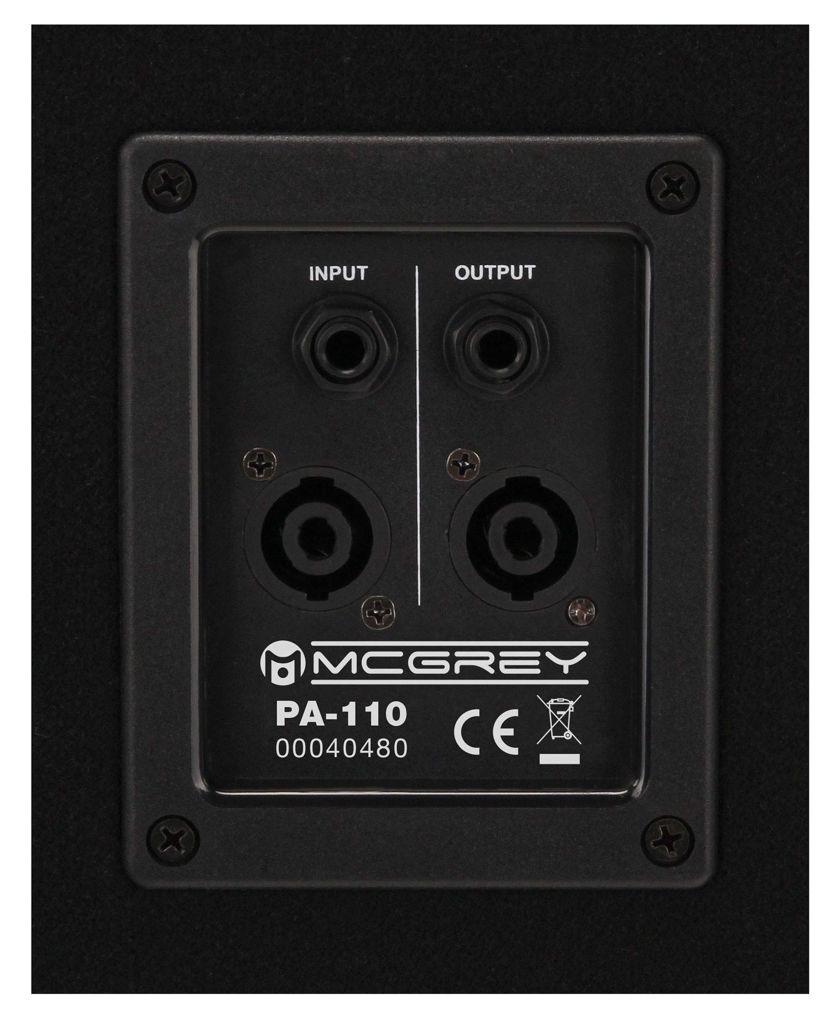 McGrey Powerstage-2800 PA Komplett-Anlage (2X 10/25cm Topteil, 2X 15/38cm Subwoofer, 1x Endstufe, 2X Distanzstange, 2X Boxenkabel, 700/1400/2800 Watt RMS/Musikleistung/Peak)