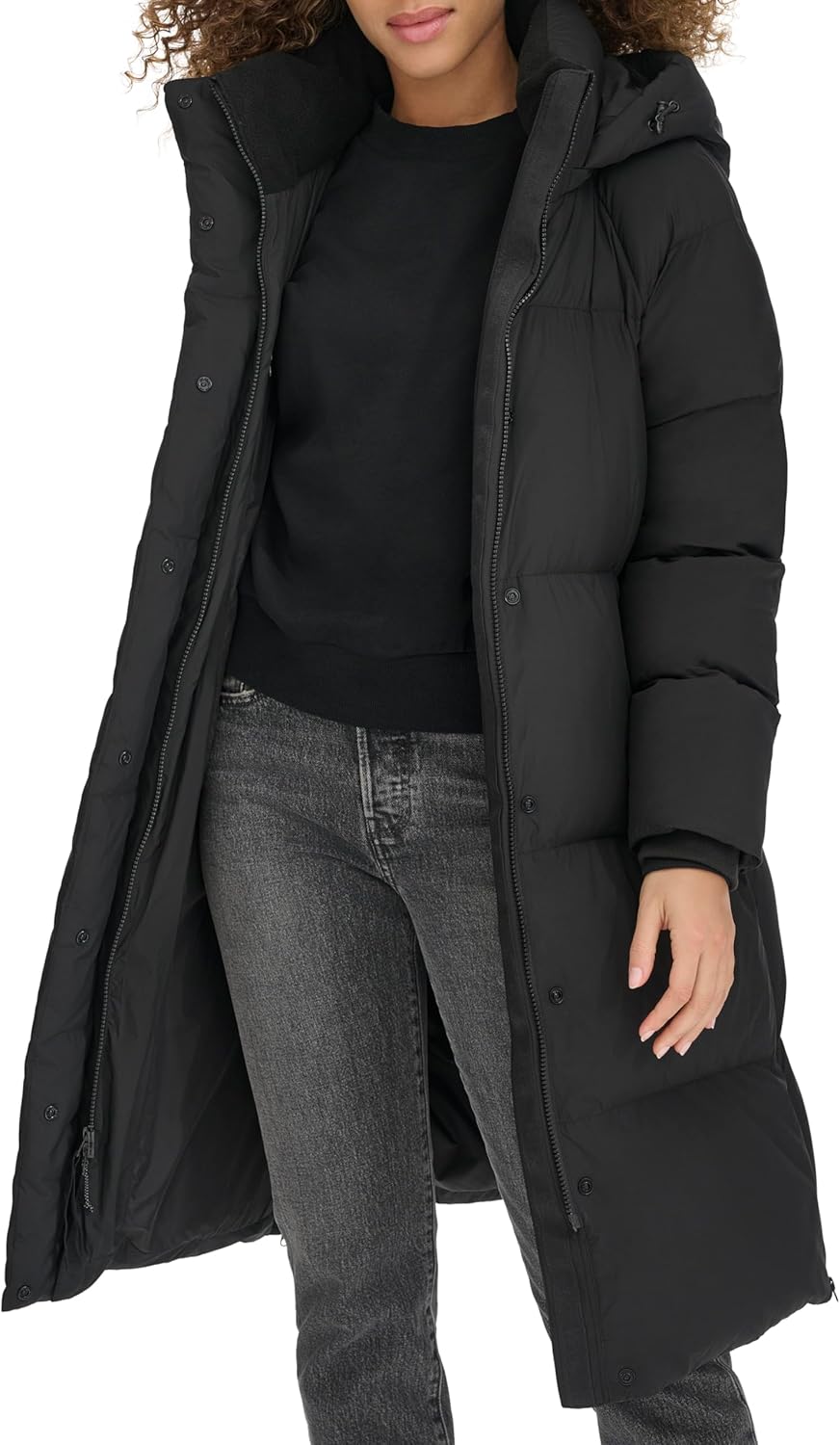 Levi's Women's Cloud Puff Hooded Midlength Puffer Jacket - Image 4