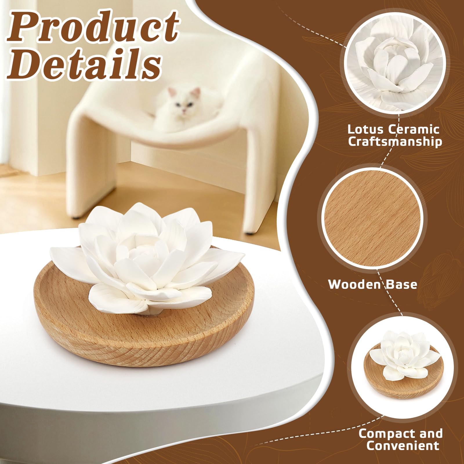 PRIMAVERA Aroma Geursteen Lotusbloem - Ecco Verde Onlineshop