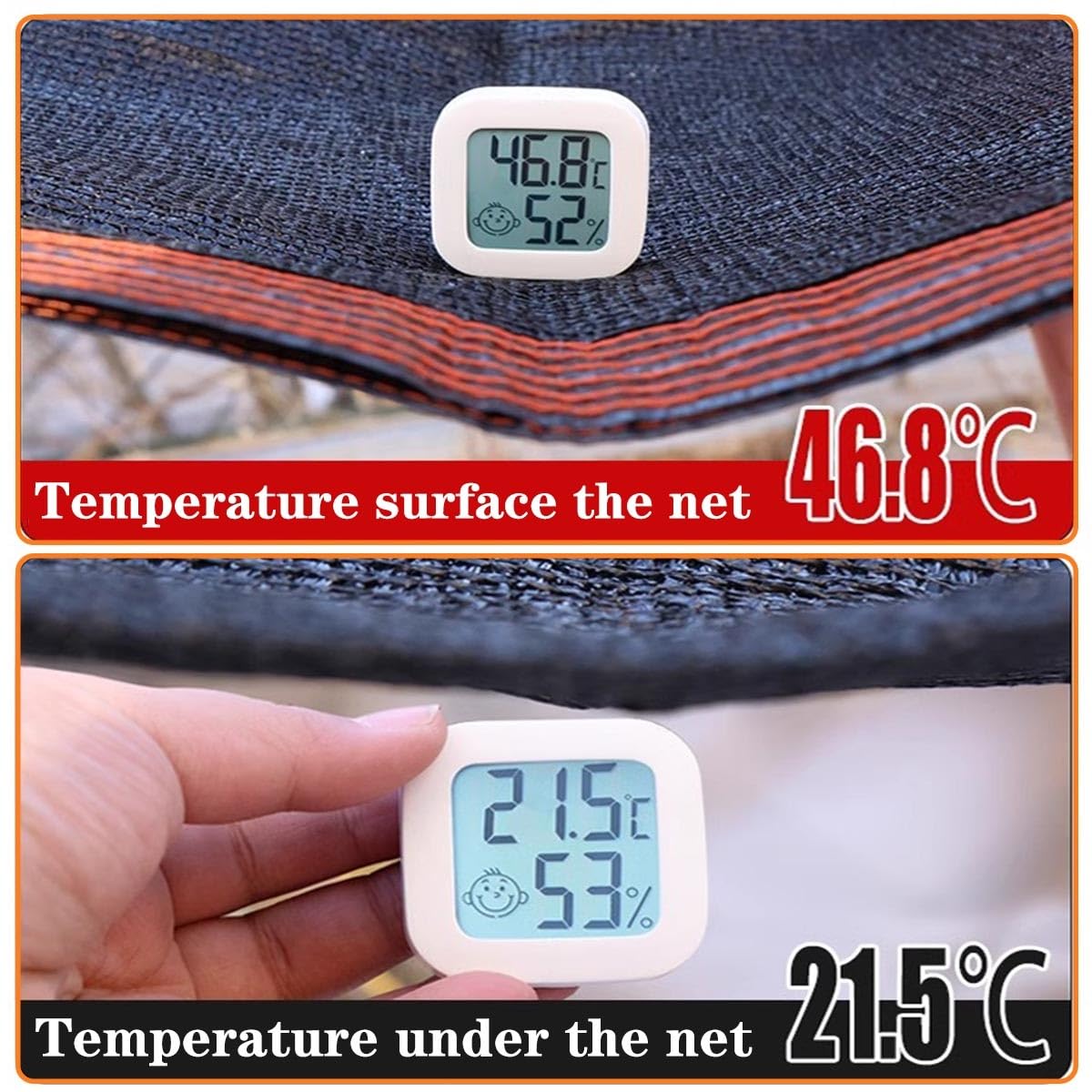 Tela de sombra con 90 % de protección UV, lona de malla de polietileno de alta densidad resistente de 30 x 50 pies para invernadero de jardín, ojales reforzados, ideal para privacidad de plantas y