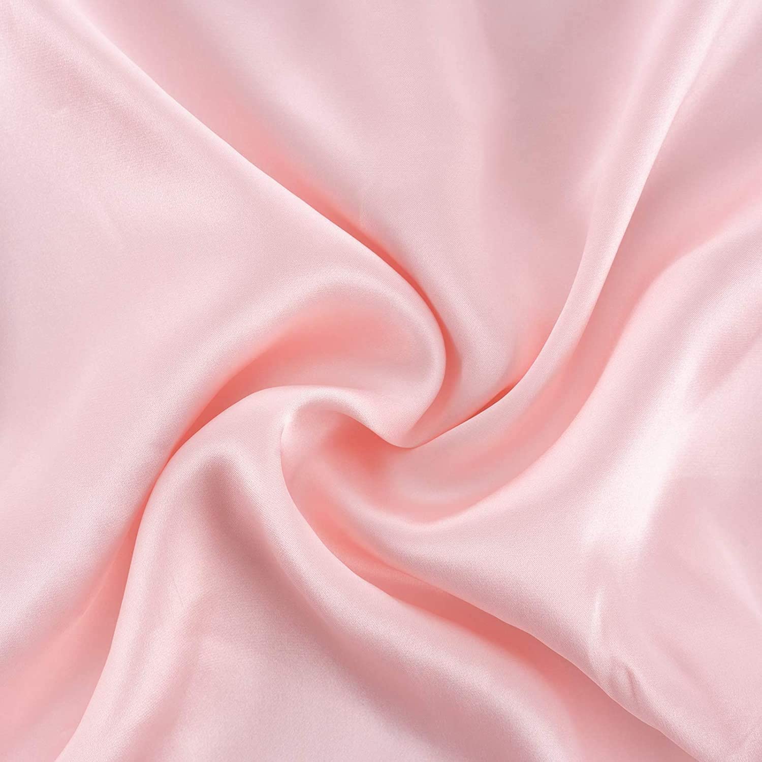 RUIPTSKE Natural Silk Federa, ipoallergenico, 22momme, 100% Seta, 600 Filati, con a Scomparsa Cerniera (pink, 50x90cm)