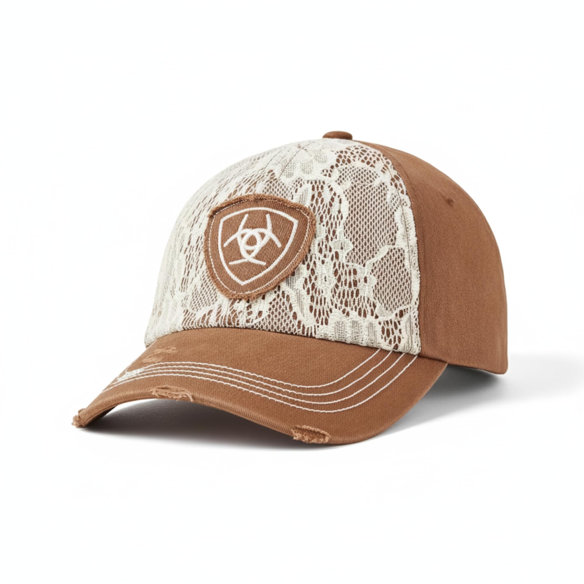Ariat Men's Brown Accessories Wo's Lace Logo Cap Os,