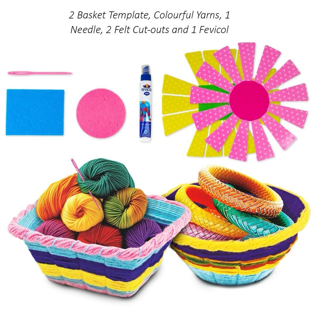 TOYXIITY MALL Weaving Art DIY Kit Crafting Stylish Basket Art & Craft Learning Toys for Kids Ages 6+ 3