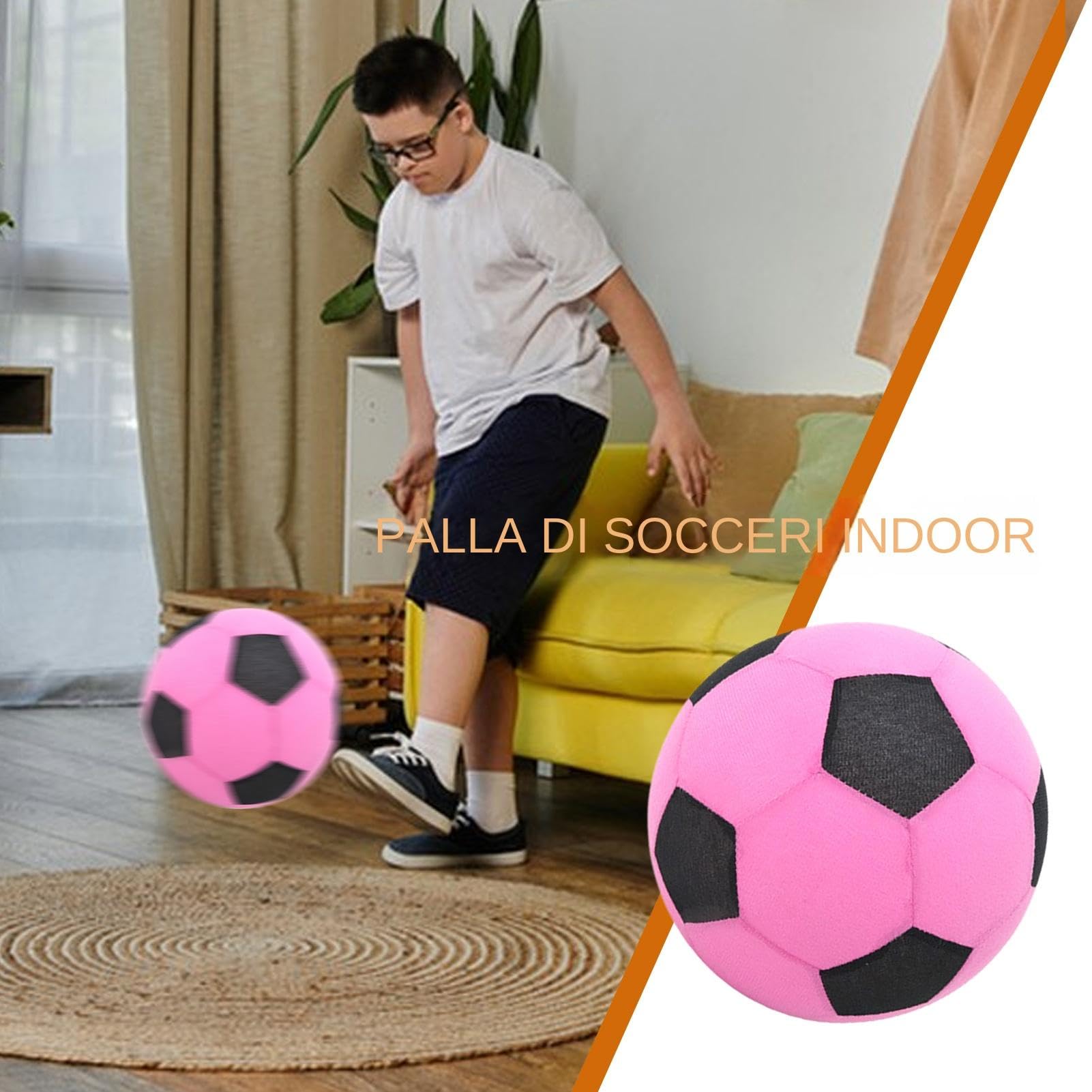 Pallone da calcio per interni, Pallone in schiuma morbida per esterni, Palloni da spiaggia gonfiabili Simulazione palloni da calcio, Palloni da calcio morbidi a tenuta stagna, Calcio gonfiabile intera