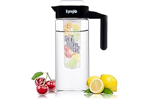 Fruit Infuser Water Pitcher, 44oz Hydration Buddy for Your Cool, Flavorful Drinks