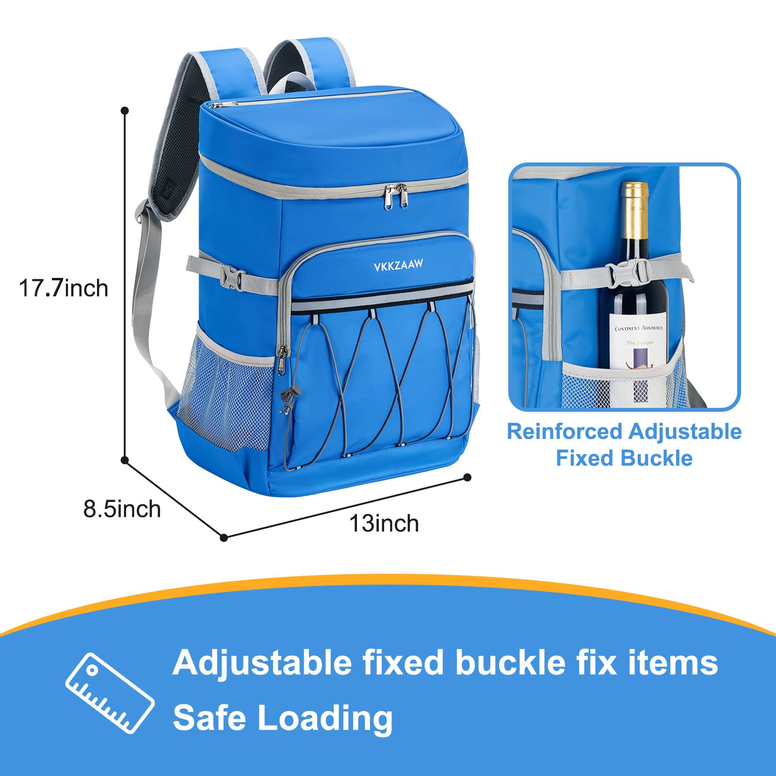 Backpack Cooler 42 Cans Insulated Leak Proof, Soft Lightweight Lunch Multifunctional Cooler Backpack Insulated Waterproof for Women Men