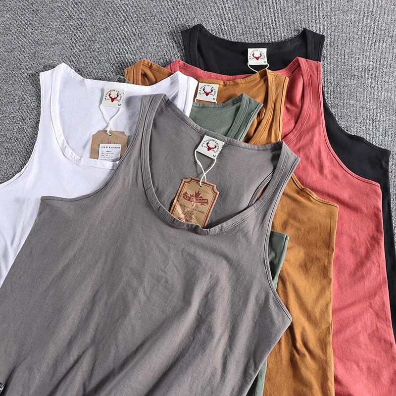 Camiseta sin mangas GaoLeAve Retro con acabados premium de corte regular 2