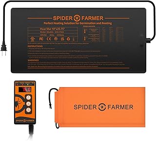 Sponsored Ad - Spider Farmer Seedling Heat Mat Kit 10"X20.75" and Digital Heating Mat Thermostat Controller Combo Set Wate...