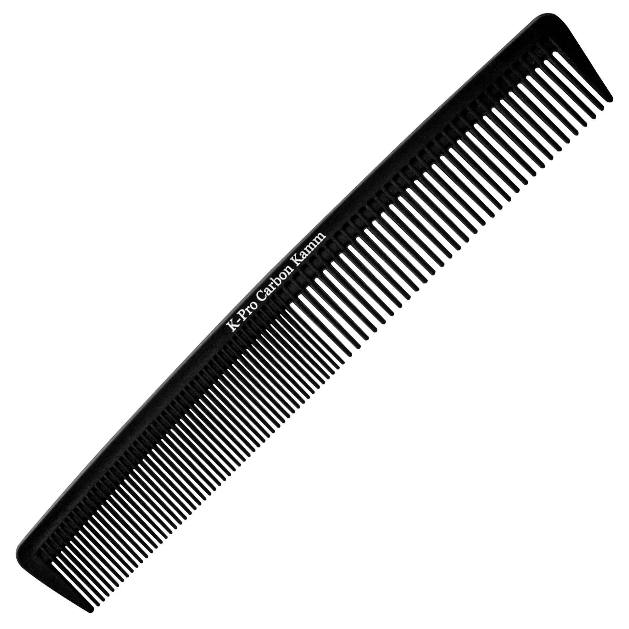Peine de corte de carbono para mujer hombre barba pelo peine antiestático - 1 pieza