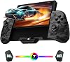 PALPOW Hall Effect Switch Controller for Nintendo SwitchOLED One-Piece JoyPad, Ergonomic Switch Handheld Controller withRGBTurboMapped Switch Pro Controller - Black Camo