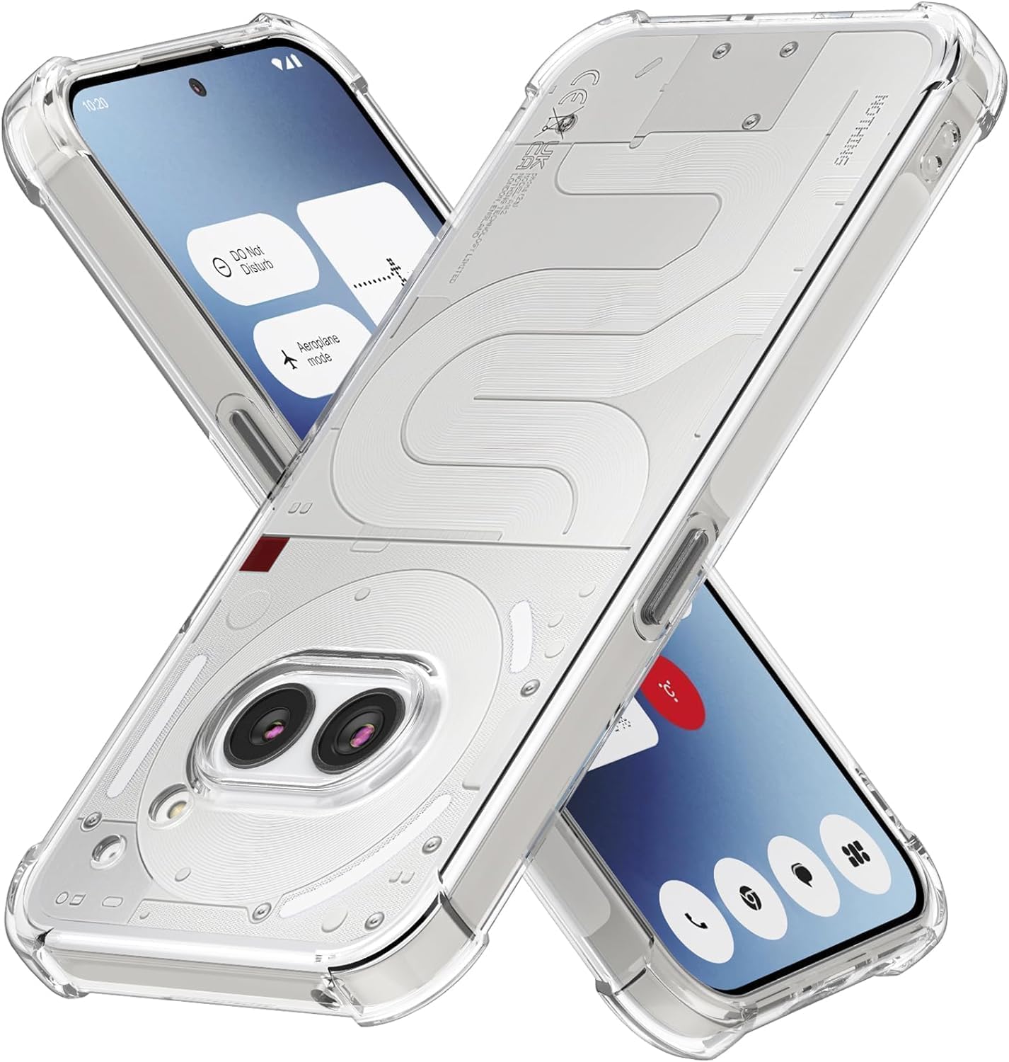 Case for Nothing Phone 2a / Nothing 2a Plus Clear Cover Case with Camera Protection Transparent Reinforced Corner Bumper Soft TPU Silicone Cover Shockproof Phone Case for Nothing Phone 2a / 2a Plus