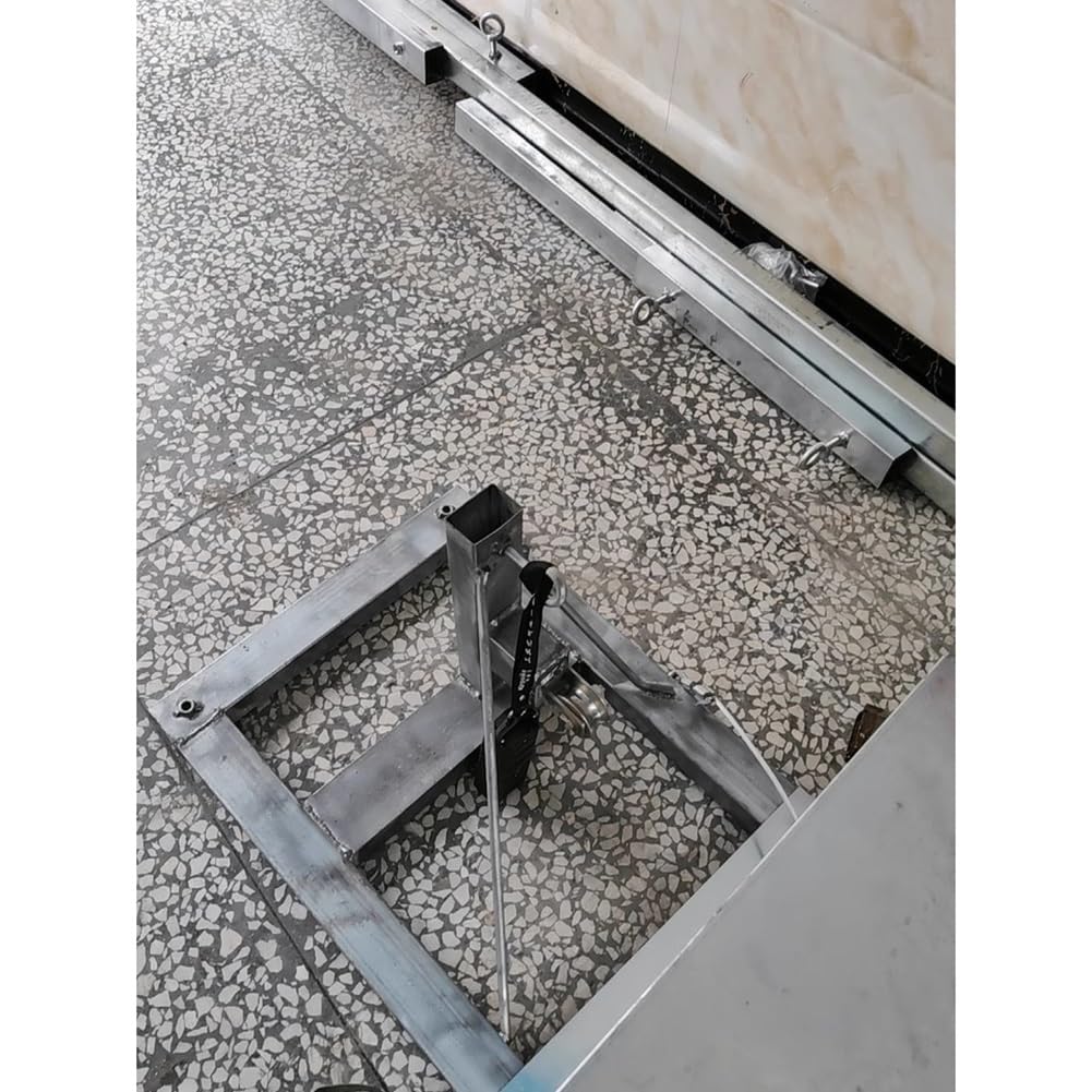 Gru A Pavimento - Sollevatore Per Materiali In Calcestruzzo, Paranco Elettrico Con Telecomando Wireless, Capacità Di Carico 150 Kg - Ristrutturazione Casa(Height 8.5m)