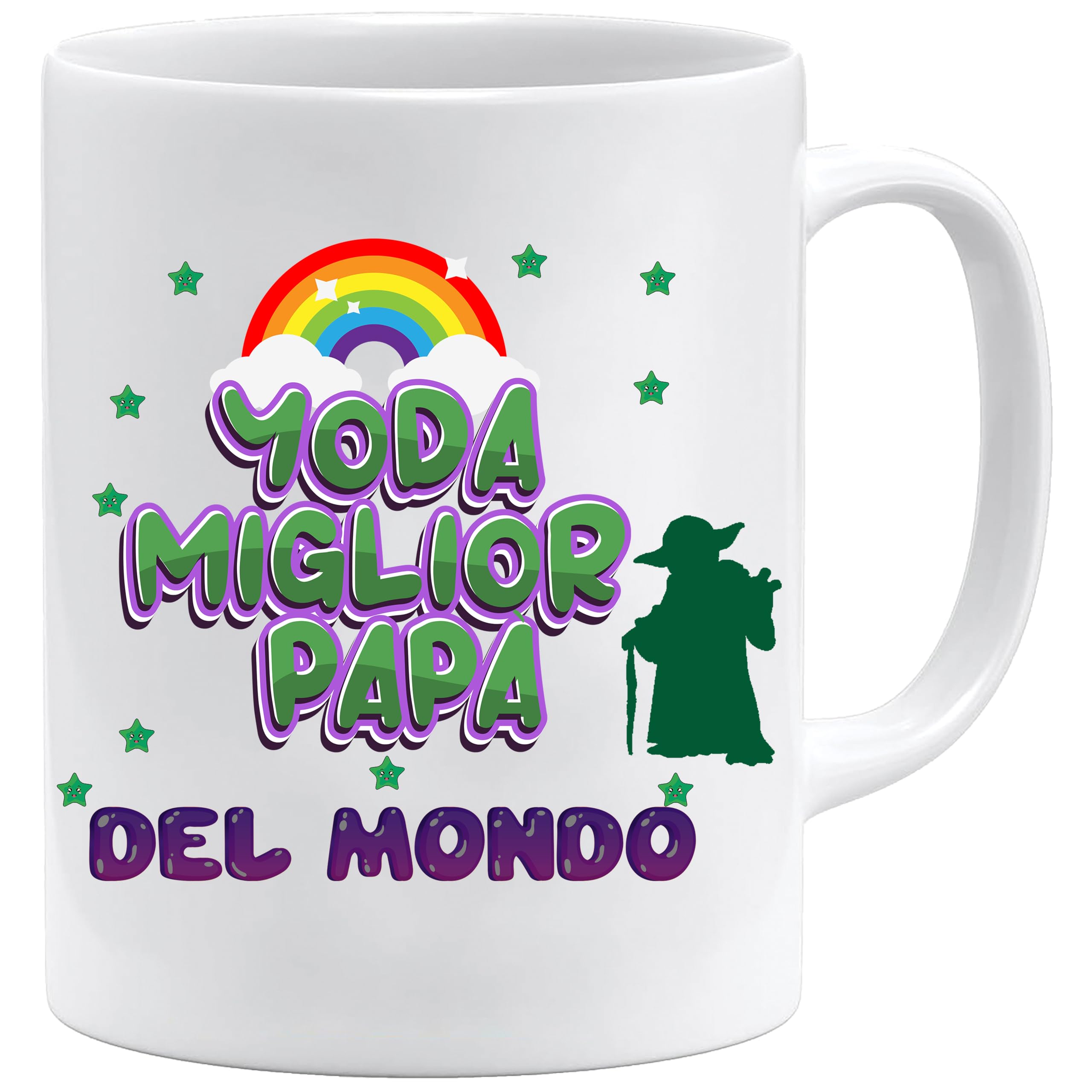 Jungle Mug Father's Day | YODA Best Pope in The World | Gift Idea for Men | Father's Day Mug Gift Ideas