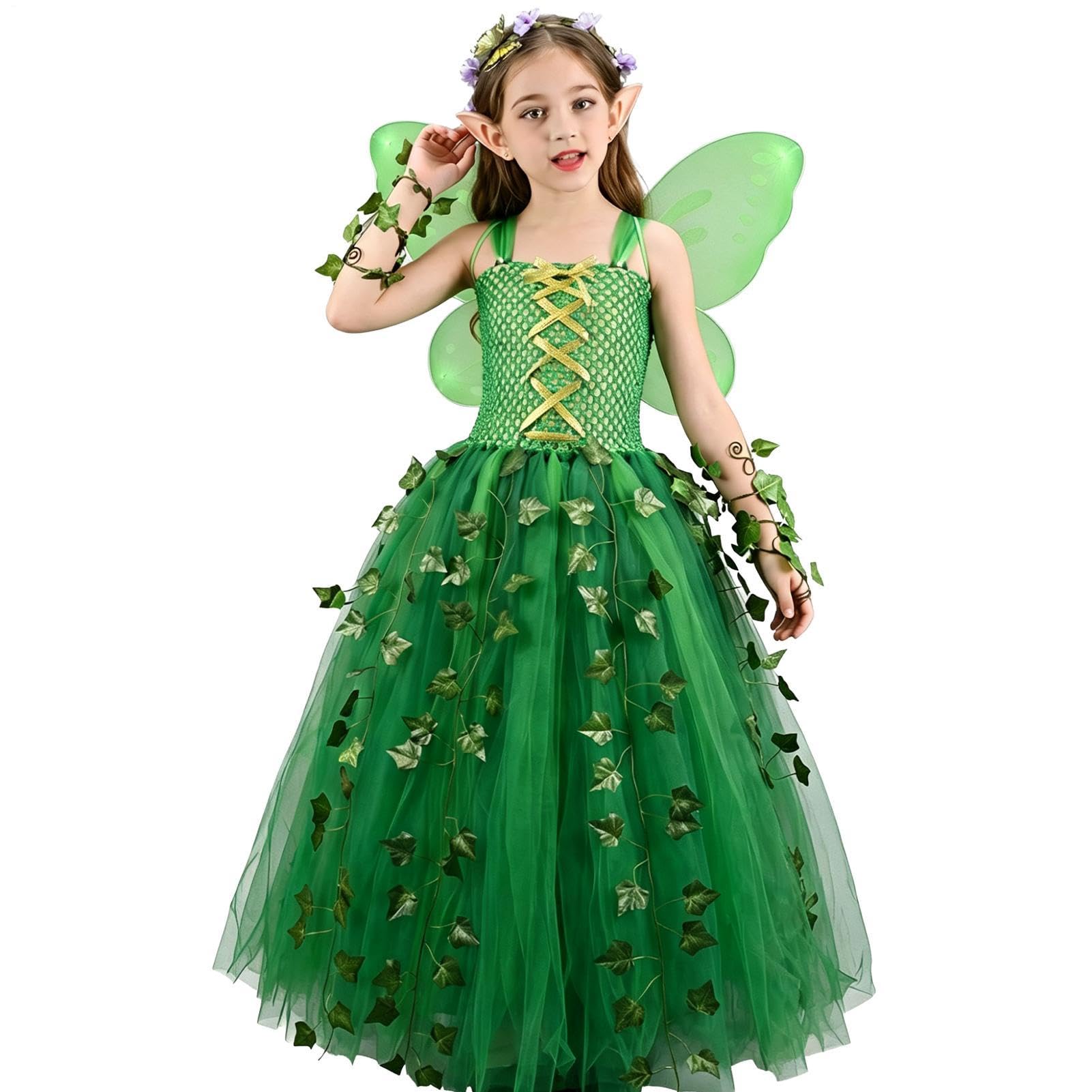 Generisch kostüm-Sets für Mädchen Halloween-Cosplay-Outfit inklusive Flügel | -Party-Outfit-Set für Kinder sowie Töchter zum Geburtstag Bühnenperformances und Fotoshooting