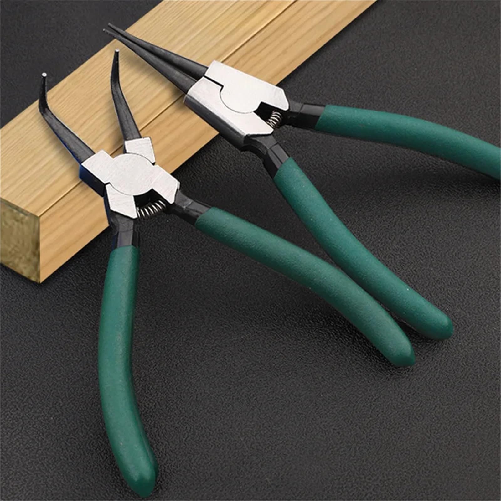 Set Di Pinze Set di pinze for anelli sicurezza da 4 pezzi, strumenti for la rimozione e molle, piegatubi for interni ed esterni