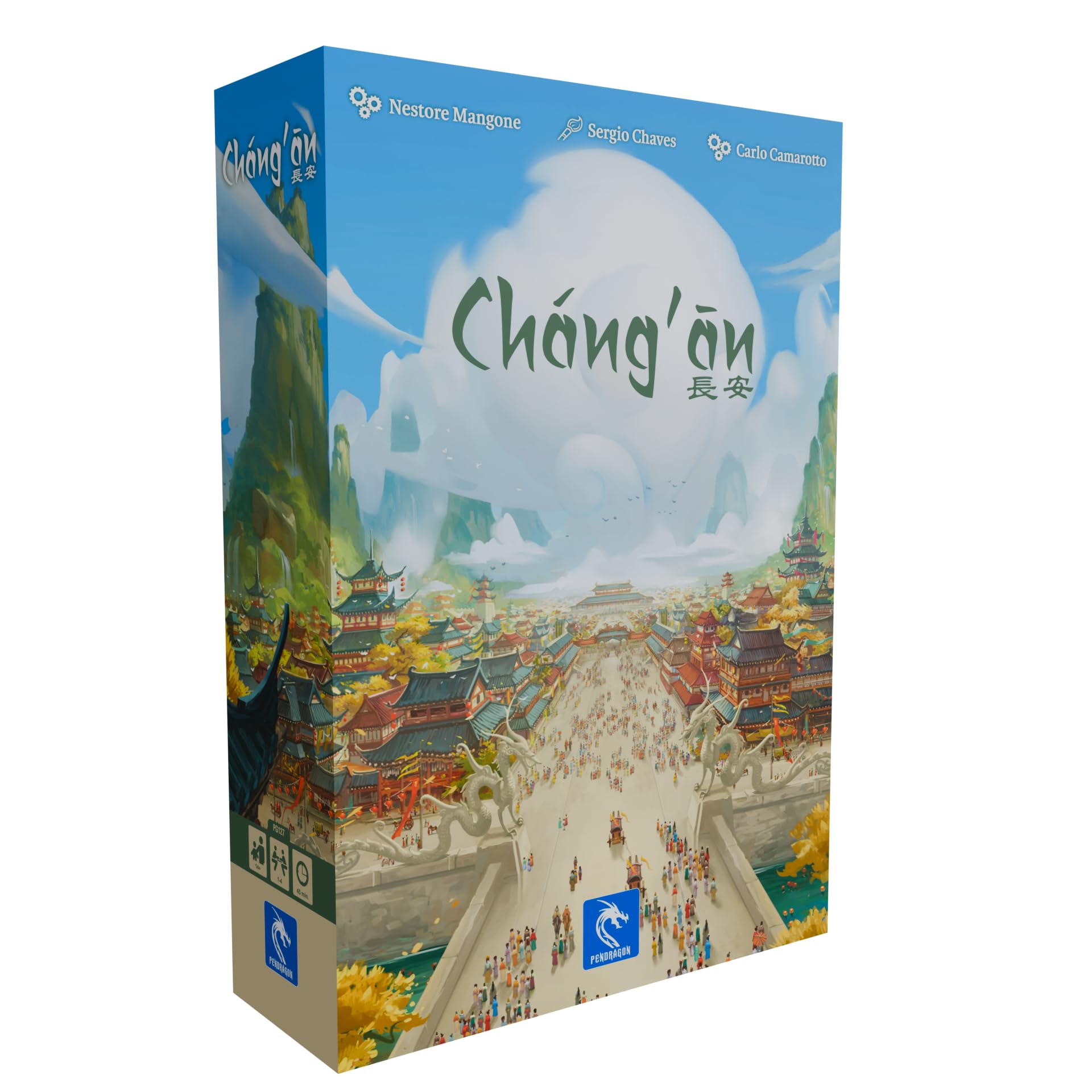 Pendragon - Chang'an - Edizione Italiana - Gioco da Tavolo, Competitivo, City Building, Civilizazione, Nipponico | 1-4 Giocatori |14+ | 45 minuti |