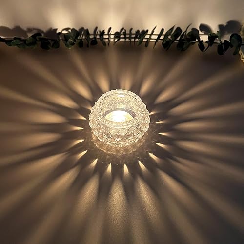 Miniatura 2 de 12 portavelas de cristal para velas de té, pequeños portavelas votivas transparentes para centro de mesa, mini candelabros cortos para decoración a