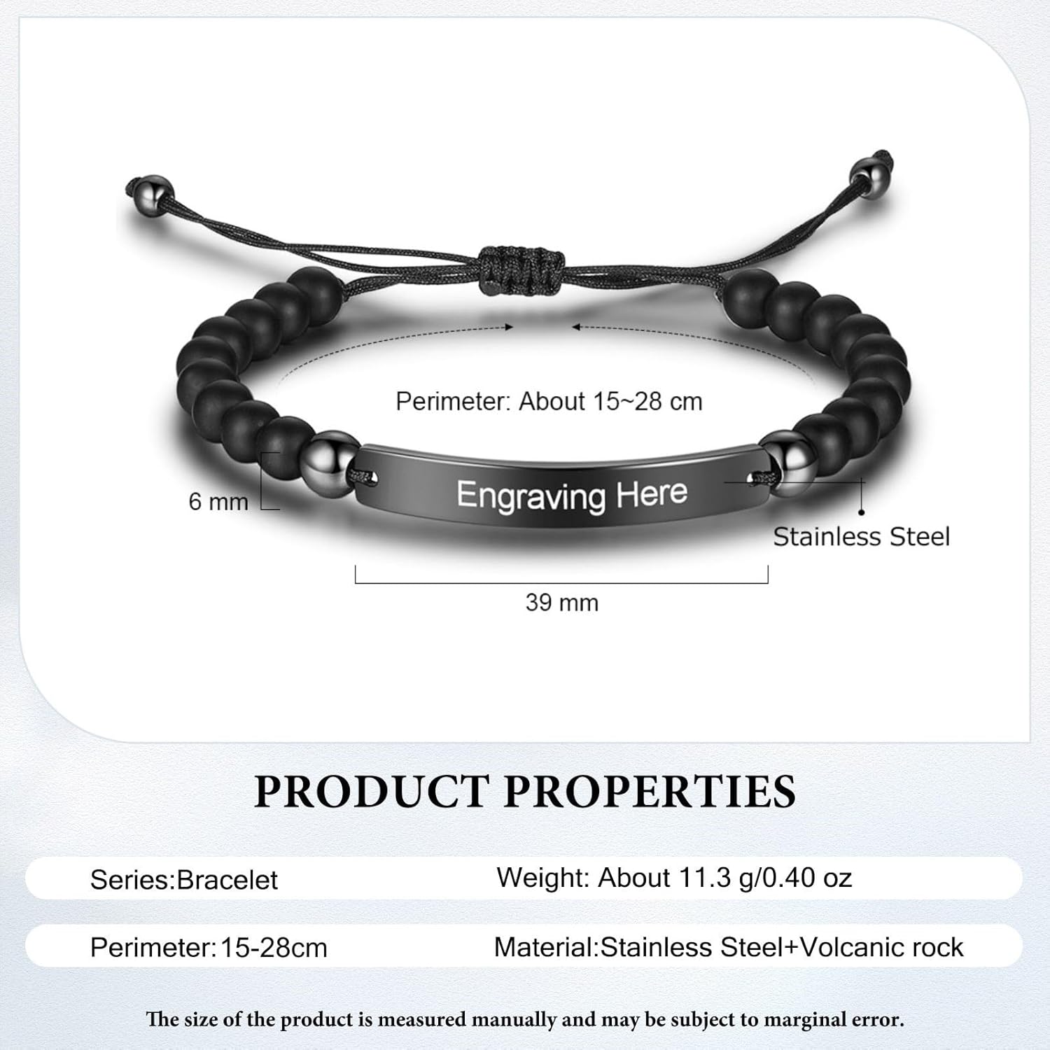 Miniatura 3 de Pulseras personalizadas para pareja con nombre grabado personalizado a juego pulseras para parejas para él y ella, pulsera de relación personalizada