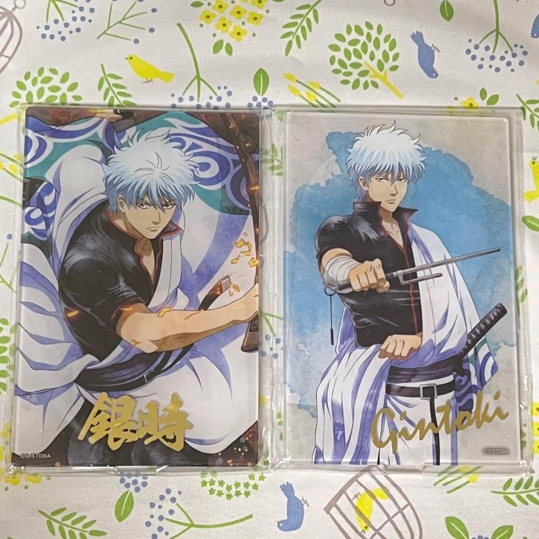 坂田銀時 アクリルスタンド 2点セット銀魂 ステンドグラス 銀時 土方