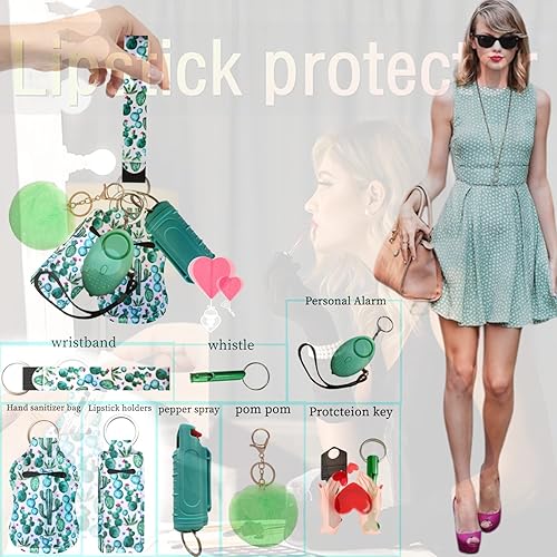 Miniatura 3 de PUEZOKLY Llaveros para mujeres con silbato, pulsera, regalos para mujeres, niñas, amigas, mamá, hija, anciana