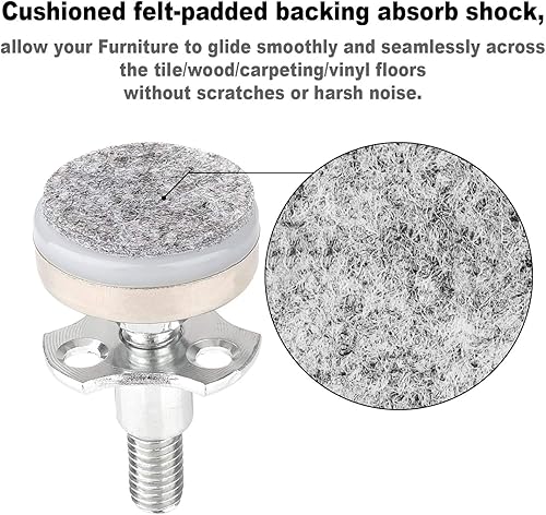 Miniatura 3 de Pies niveladores de muebles de alta resistencia, niveladores ajustables para patas de muebles para mesas, sillas, armarios, sofá, elevador, soporta