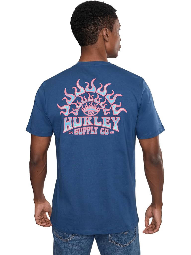 Navy Hurley All Seeing Short Sleeve