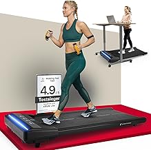 Sportstech Laufband Walking Pad für Zuhause und Schreibtisch, mit manueller Steigung, Walking Pad & Treadmill, App, Fernbedienung, kompakt, leise, LED, Home Office, sWalk Lite/sWalk Lite Plus