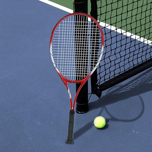 Miniatura 4 de Raquetas de tenis para 2 jugadores recreativas para principiantes, juego de raquetas adultas ligeras preencordadas de 27 pulgadas para mujeres y
