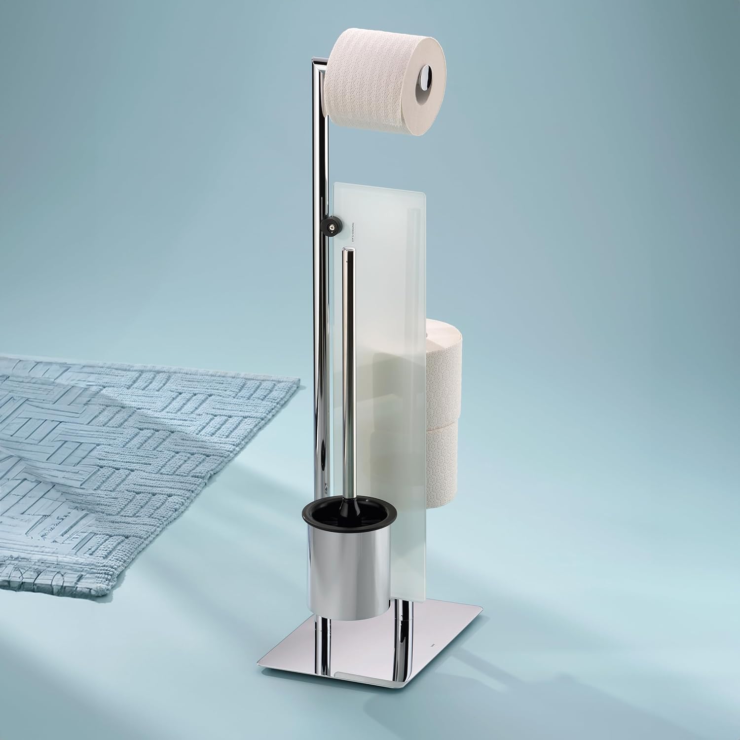 Kela Style 22494 Toilet Brush and Toilet Paper Holder Stand