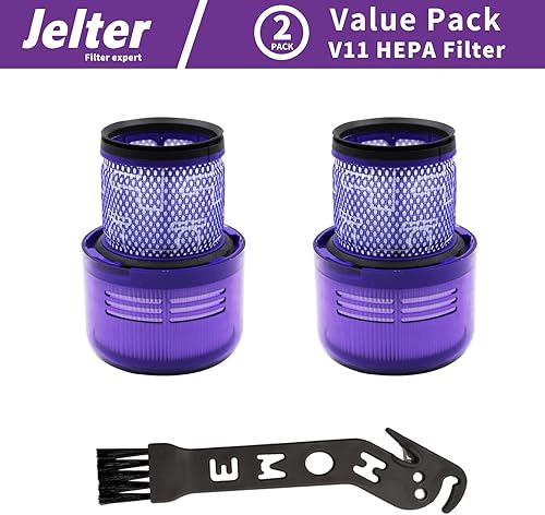 Miniatura 2 de Jelter Paquete de 2 filtros V11 compatibles con Dyson V11 poste, filtros hepa, piezas de repuesto V11, controlador de torque V11, filtros de