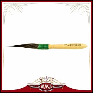 Size 0000 The Xcaliber Striper Brush Series 1 1/2" Short Blue Squirrel Hair Creates Greater Control & Intricate Designs