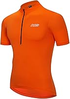bpbtti Men's Short Sleeve Cycling Jersey with Half Zipper & 3 Rear Pockets - Quick Dry Bike Shirt