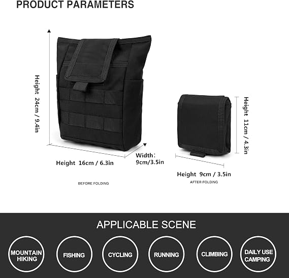 Mardingtop 50L Hiking Backpacking Backpack with Tactical Utility Pouch Folding Bag
